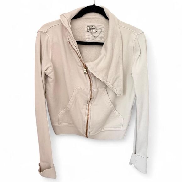 Frank & Eileen Tee Lab asymmetrical zip-up sweatshirt Size small - Picture 2 of 4